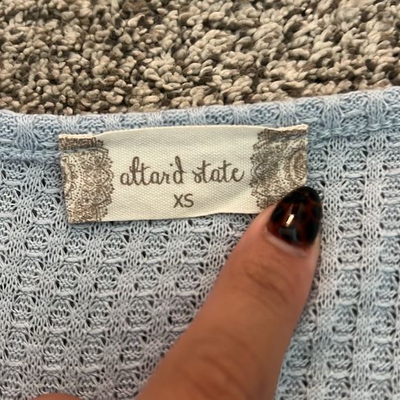 Altar'd State Sky Blue Ruffle Blouse - Picture 2 of 2